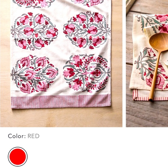 Rosy Floral Hearts Tea Towel - Picture 8 of 10